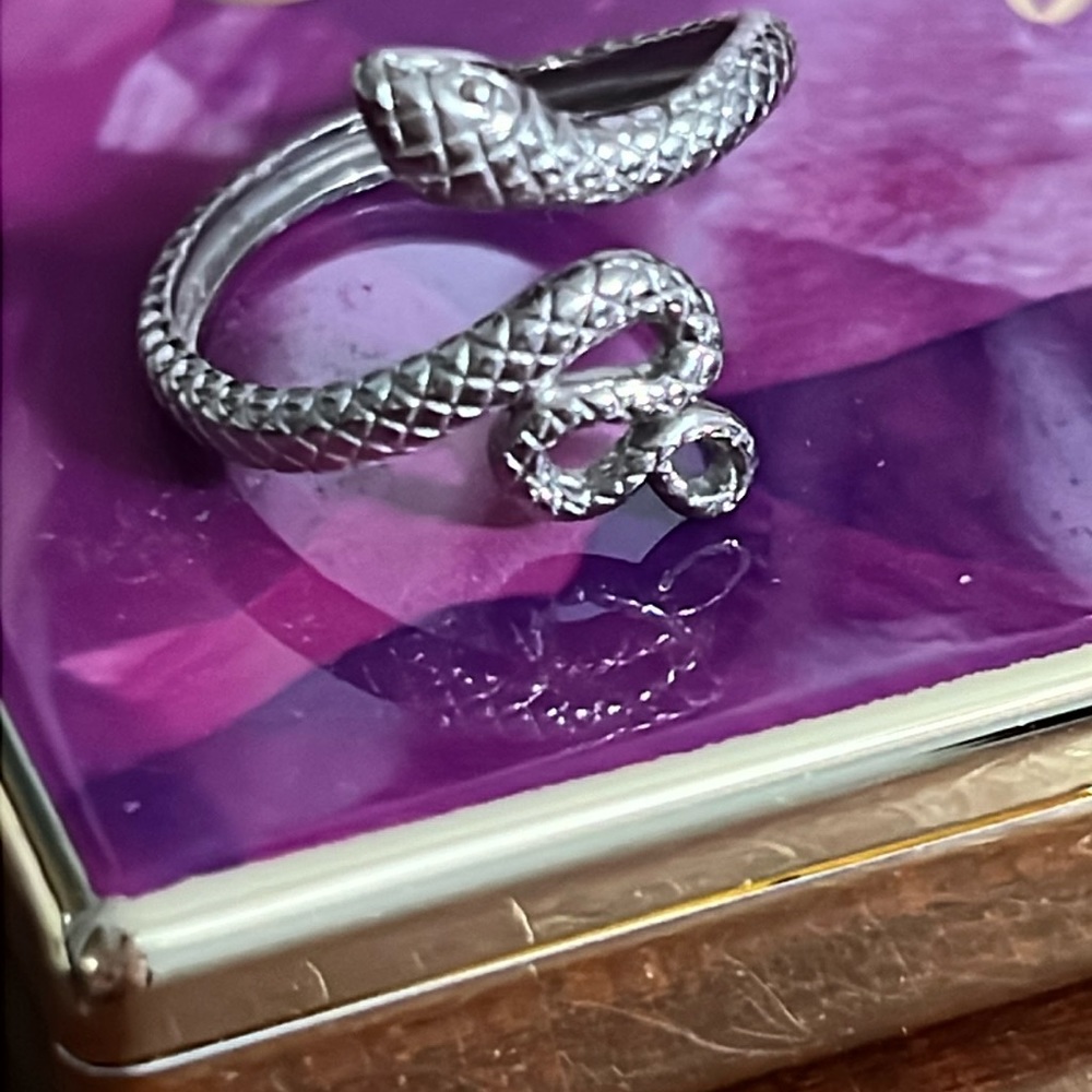 Adjustable Snake Ring .925 sterling silver